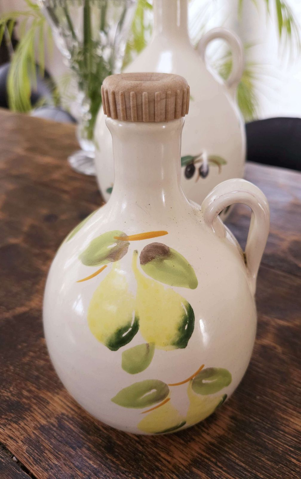 Pair Of Large, Rustic, Italian, Olive Oil Or Condiment Urns photo 64.0