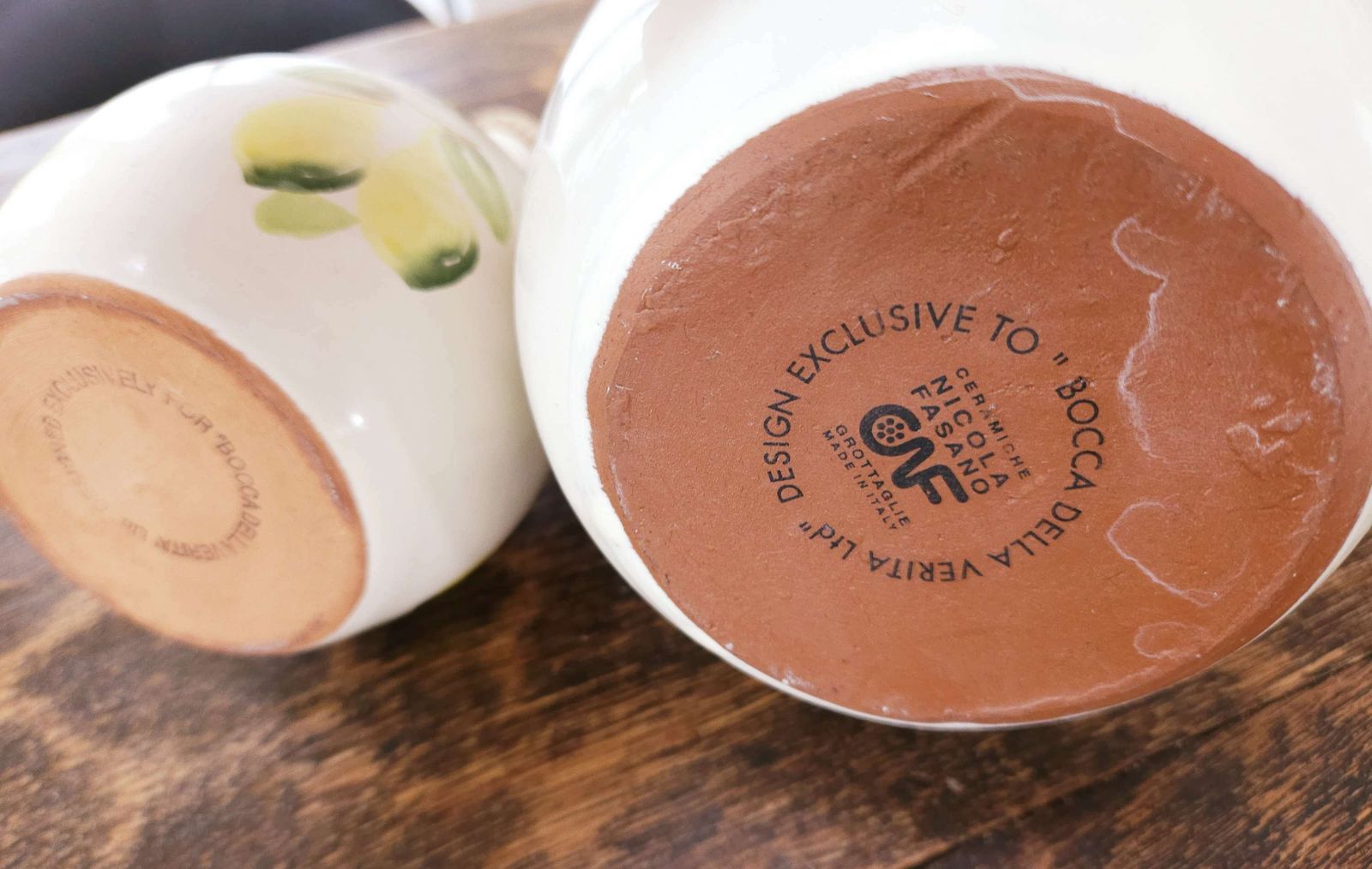 Pair Of Large, Rustic, Italian, Olive Oil Or Condiment Urns photo buy
