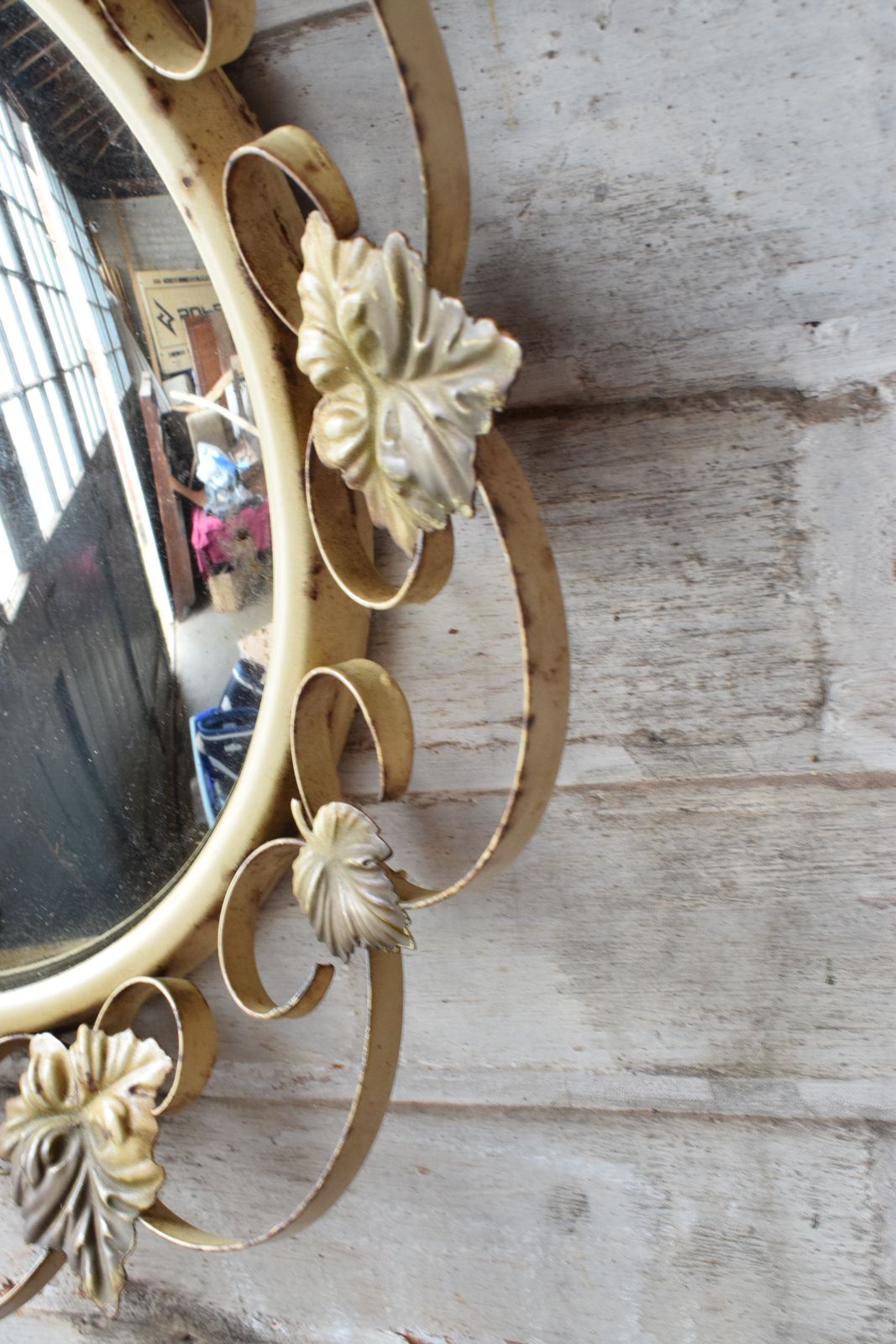 Round Convex Garden Room Mirror photo Garden Decor