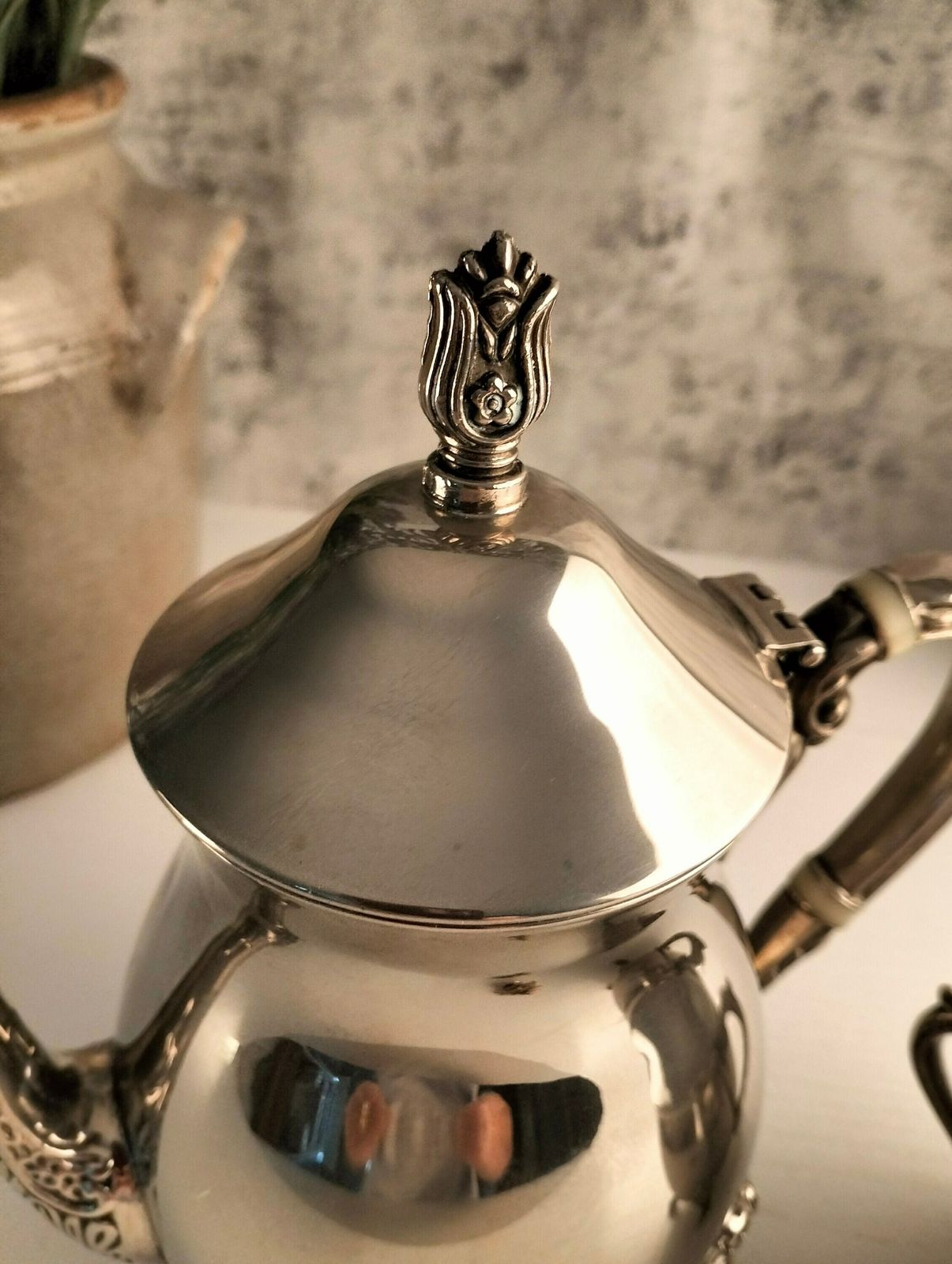 photo furniture Antique Silver Plated Coffee Pot, Antique Silver Plated Sugar Bowl, Antique Silver Plated Coffee Pot & Sugar Bowl, Silver Plated Cafetière