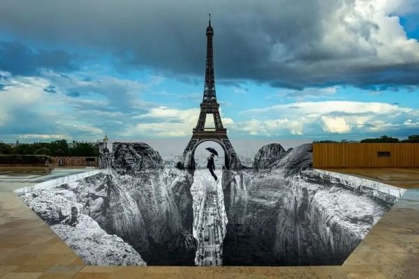 Jr Trompe L'oeil, Les Falaises Du Trocadéro, Paris, France, 2021 (18 Mai 2021, 19h58), 2021