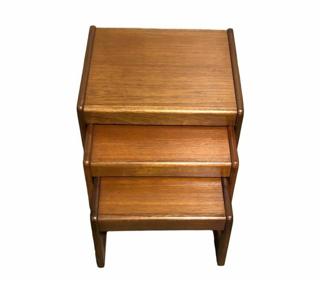 Retro Teak Nest Of Coffee Tables photo for sale