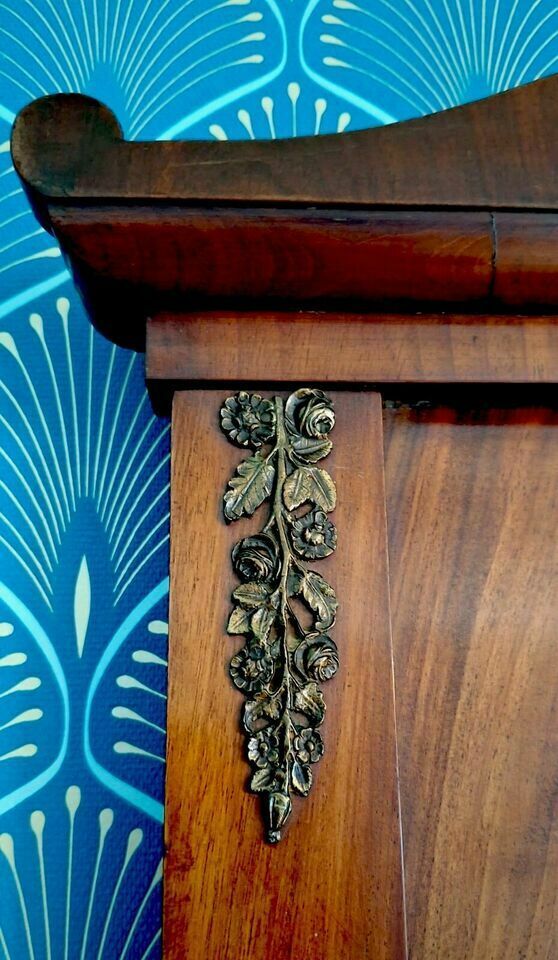 photo vinterior Original Large French Empire Antique Period Pier Mahogany & Ormolu Wall Mirror