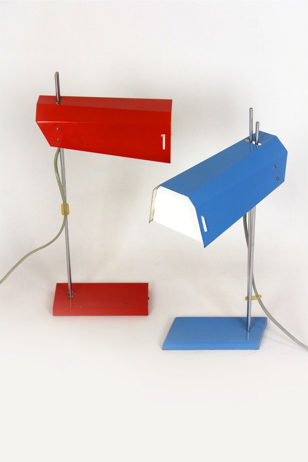 photo vinterior Blue Table Lamp By Josef Hurka For Lidokov, 1970s