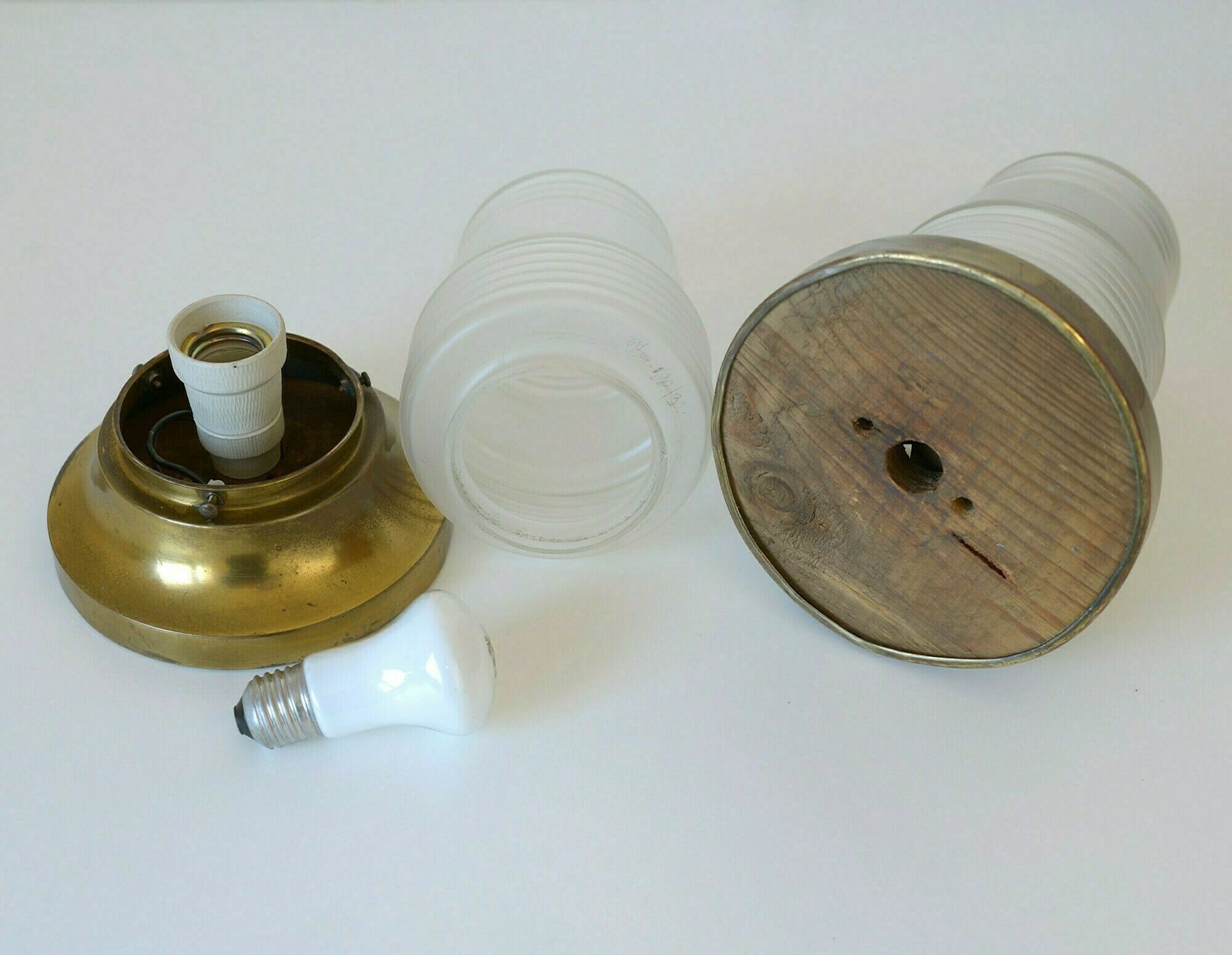 Original Art Deco / Brass Sconces / Pair Of Light Fixtures / Ceiling Light / Antique From 1920's Or 1930's photo buy