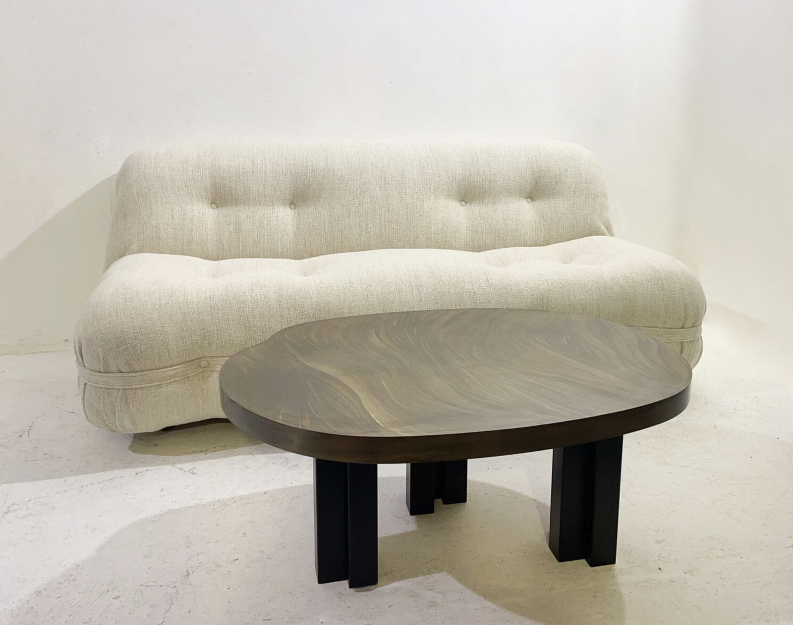 Mid Century Brass Coffee Table By Christian Krekels, Belgium, 1970s photo furniture