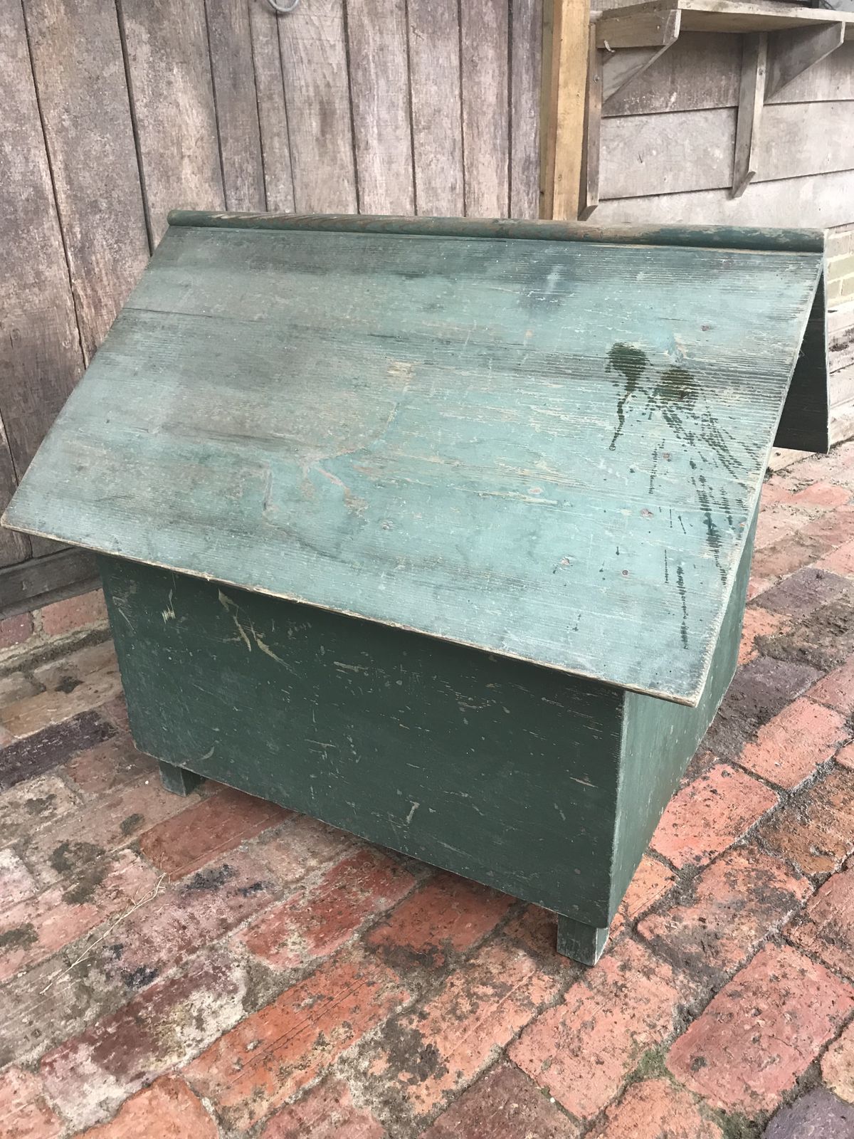 Vintage Wooden Dog Kennel . photo furniture