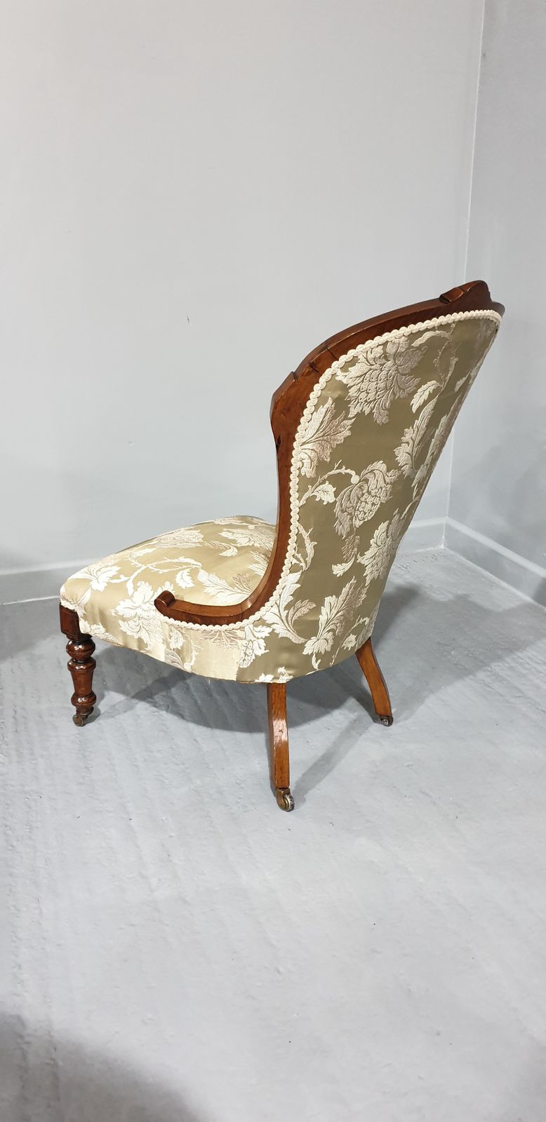 Pretty Bouoir Chair, 1800s, Walnut photo 395.0