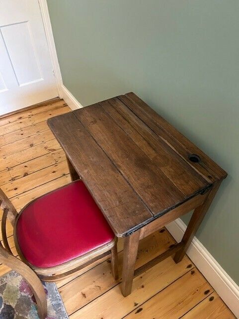 Mid Century Teenager School Desk And Chair