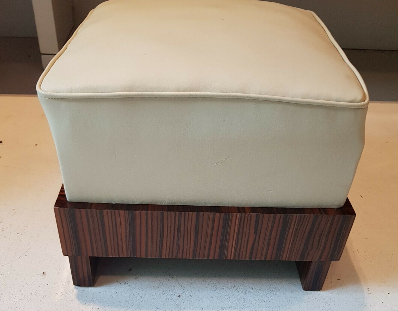 French Art Deco Chair And Footstool In Macassar Ebony. photo buy