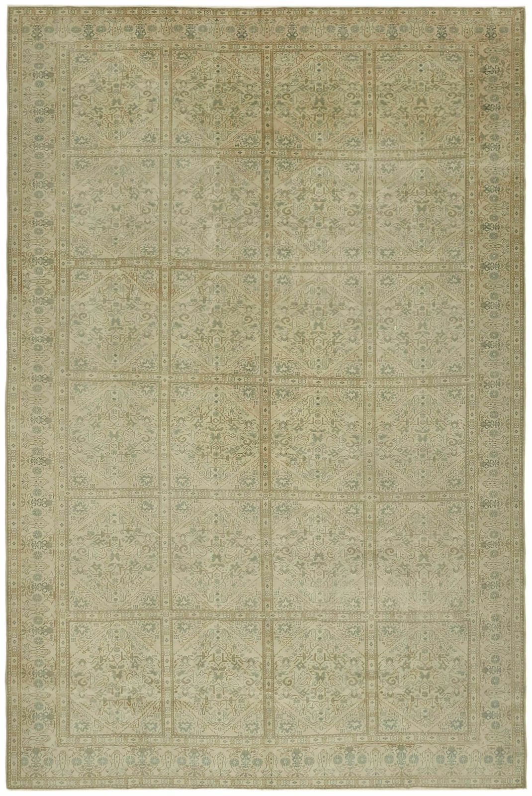9x13 Beige Vintage Large Area Rug   44682