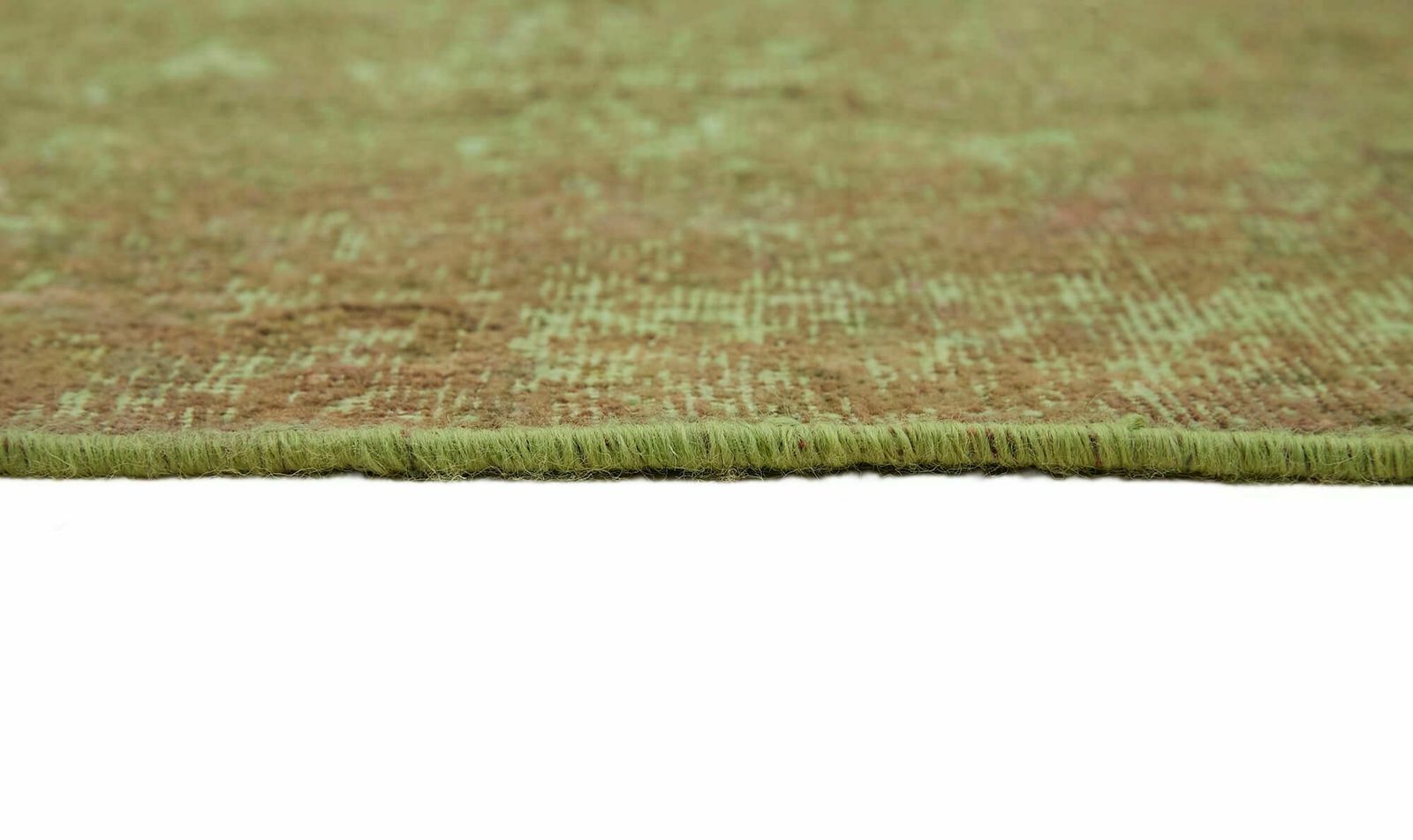 Handmade Green Overdyed Large Area Rug 285 Cm X 390 Cm photo vintage