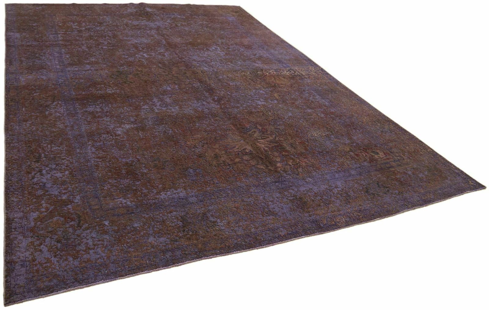 10x13 Purple Overdyed Large Area Rug   44017 photo furniture