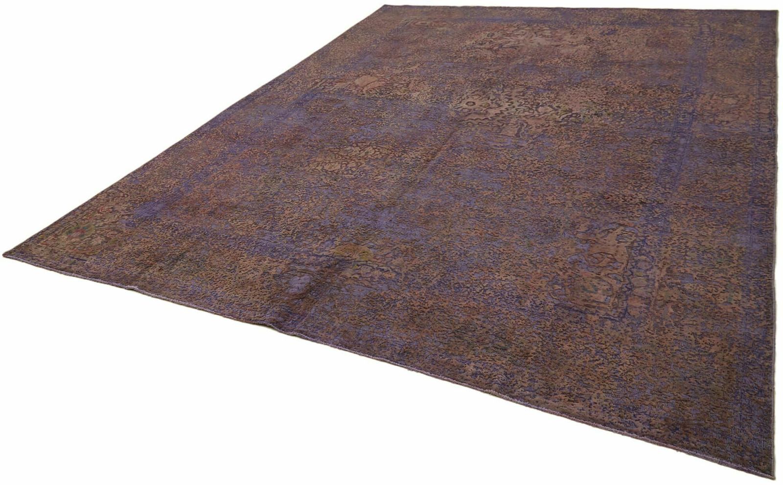 10x13 Purple Overdyed Large Area Rug   44017 photo for sale