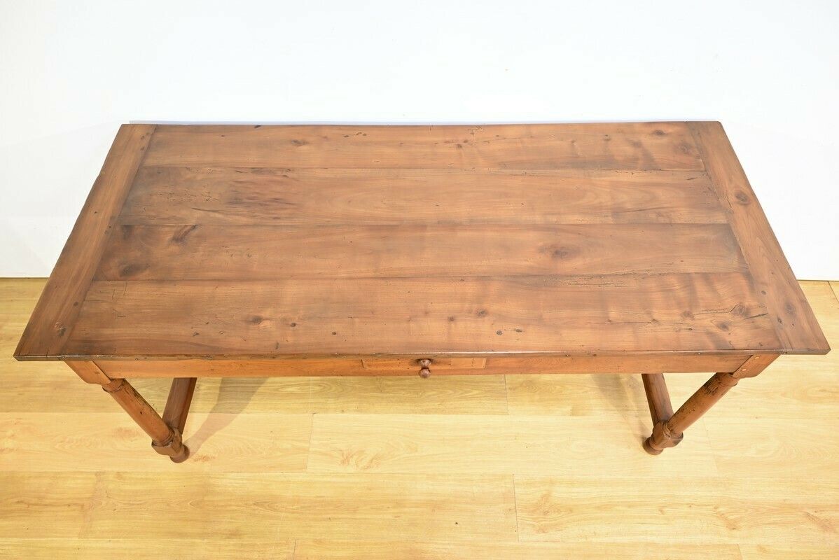 Property Farm Table In Cherry, Louis XIV Style – Early 19th Century photo vinterior