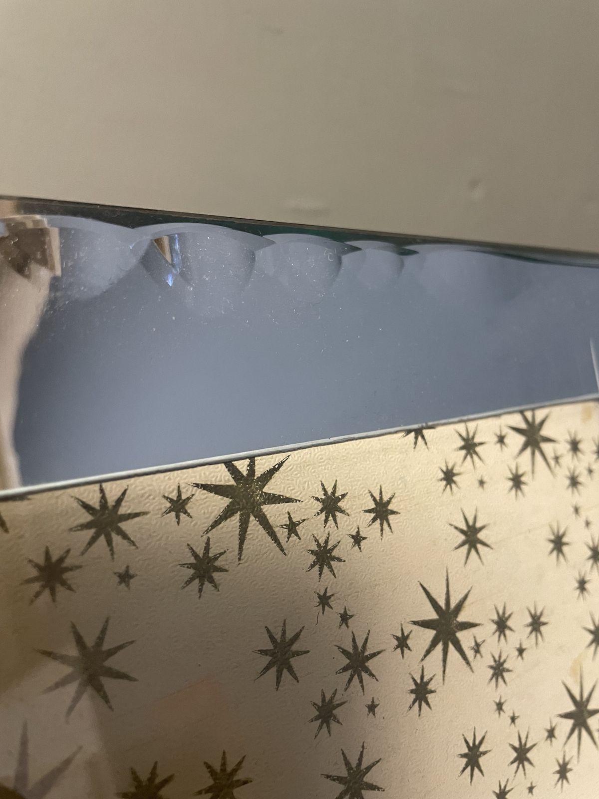Large French Art Deco Mirror Glass Photo Frame photo for sale