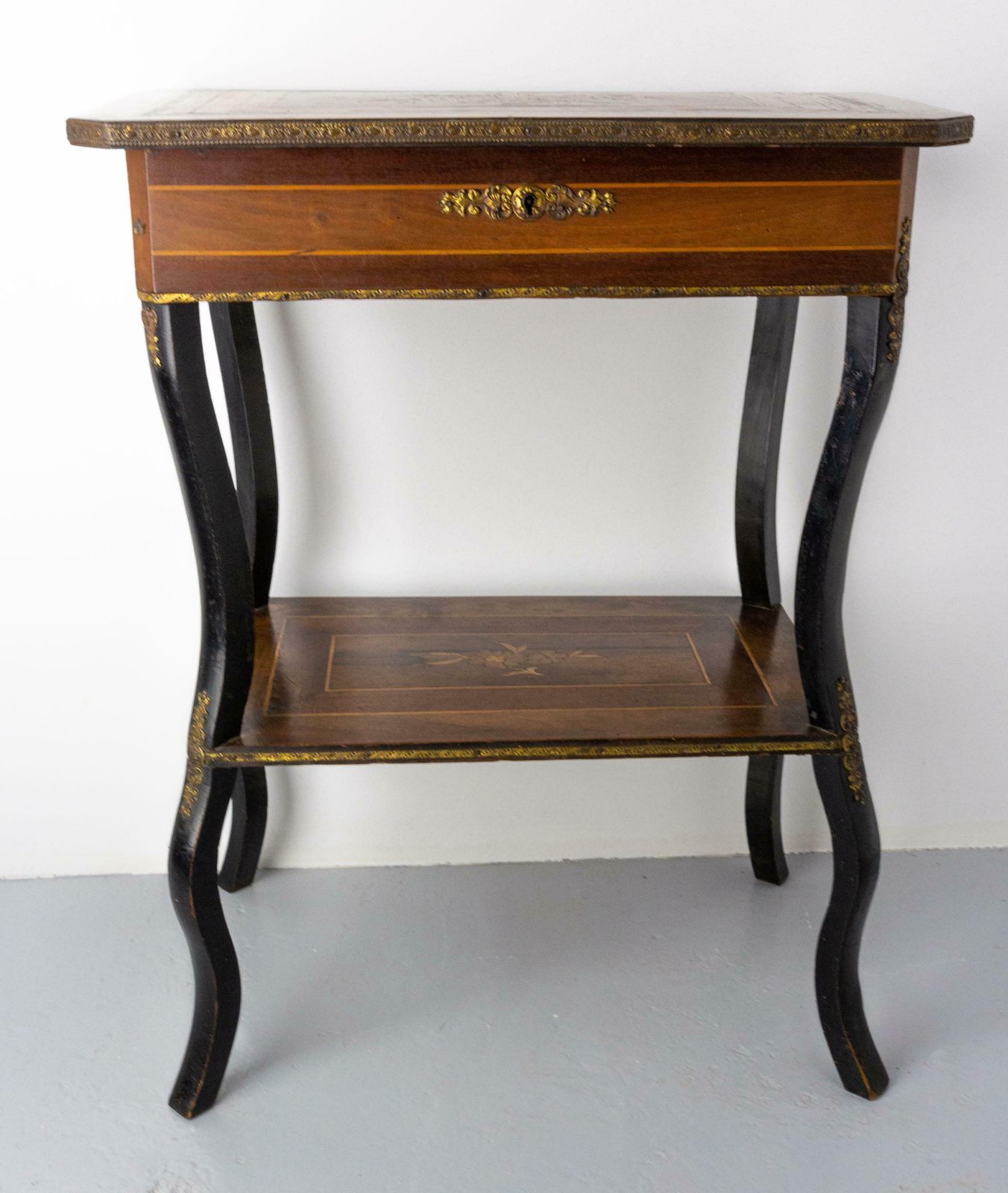Antique French Oak Wall Mounted Console Art Deco Circa 1940 photo furniture