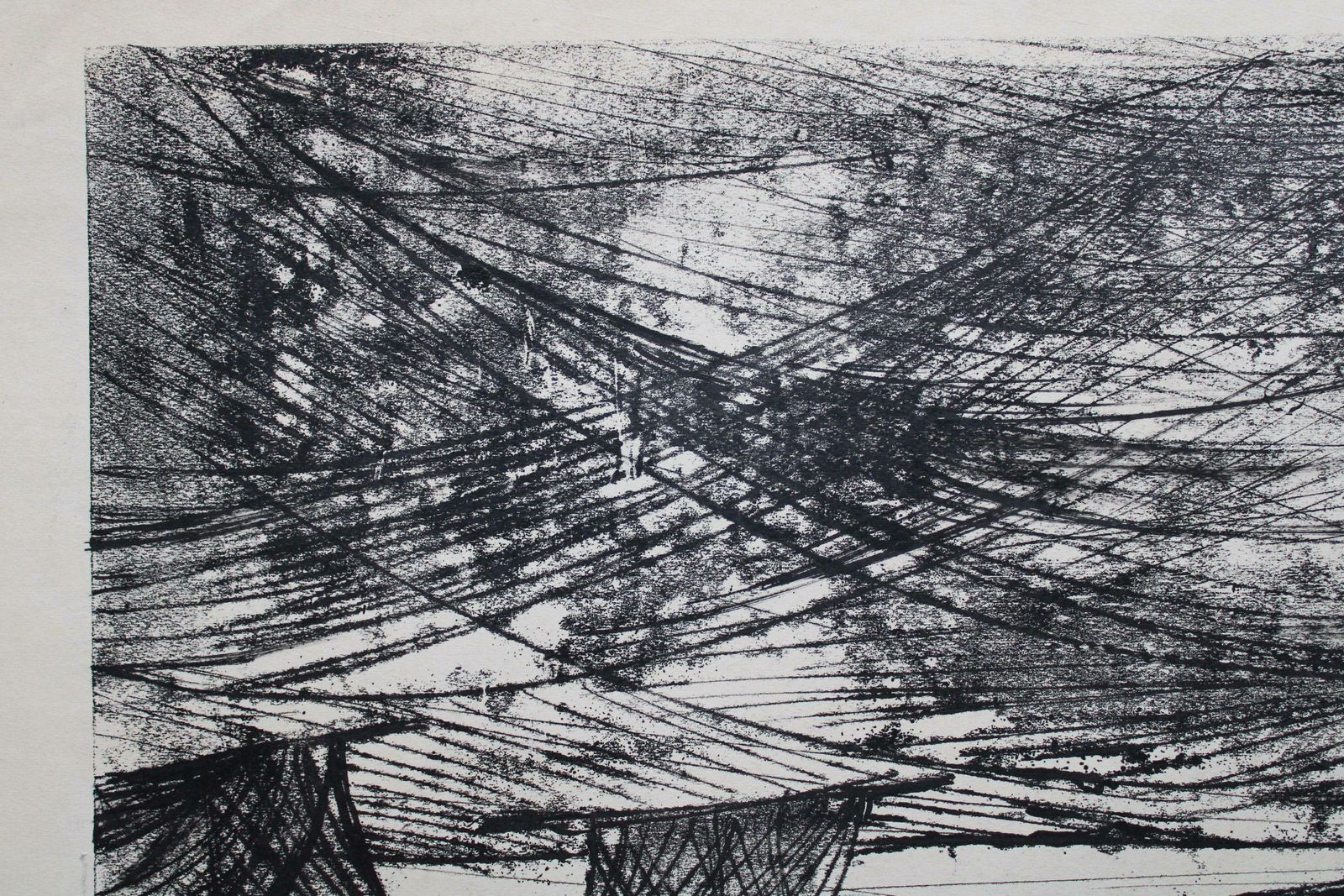 Dzidra Ezergaile Fishing Nets. 1965, Paper, Etching 53x66 Cm 1965 photo 375.0
