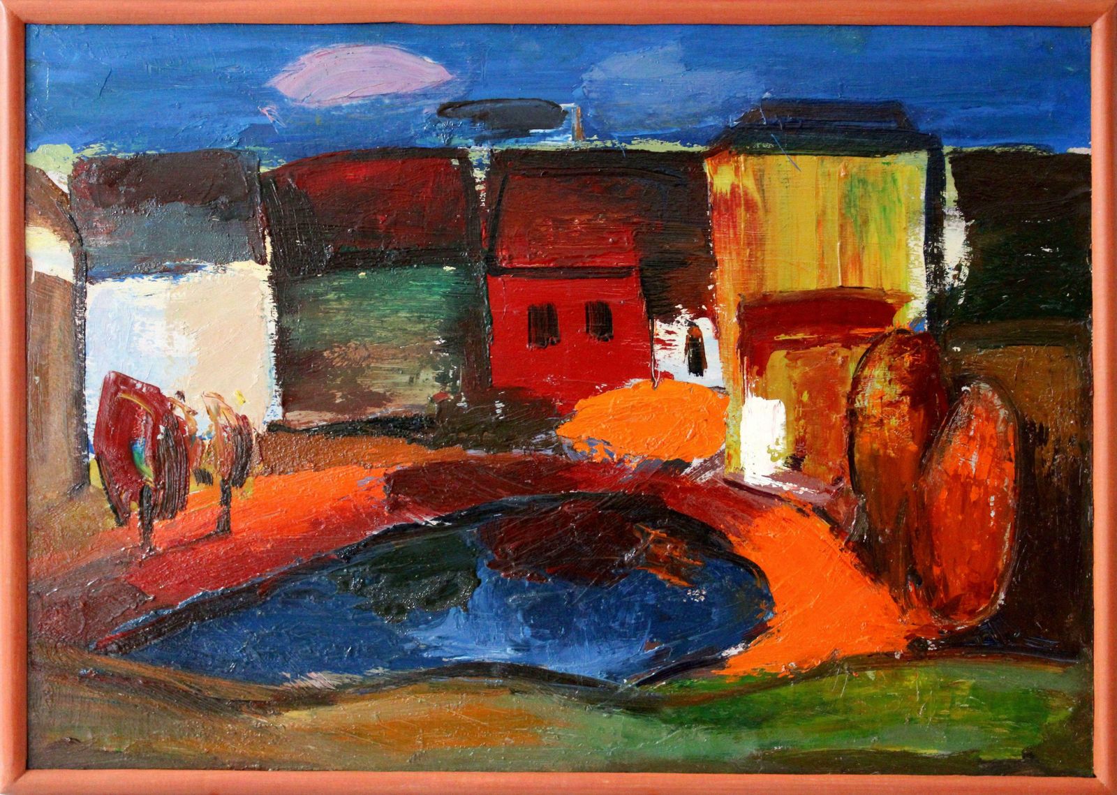 Aleksandr Rodin City Landscape. Talsi. Cardboard, Oil, 52.5x74 Cm £1,524.97 photo furniture