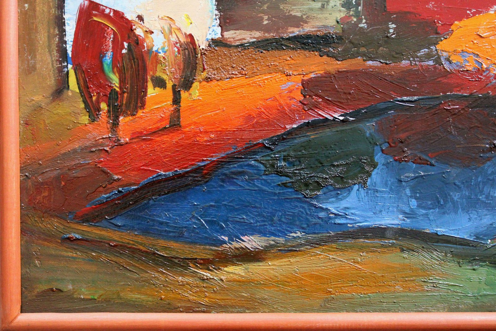 Aleksandr Rodin City Landscape. Talsi. Cardboard, Oil, 52.5x74 Cm £1,524.97 photo for sale
