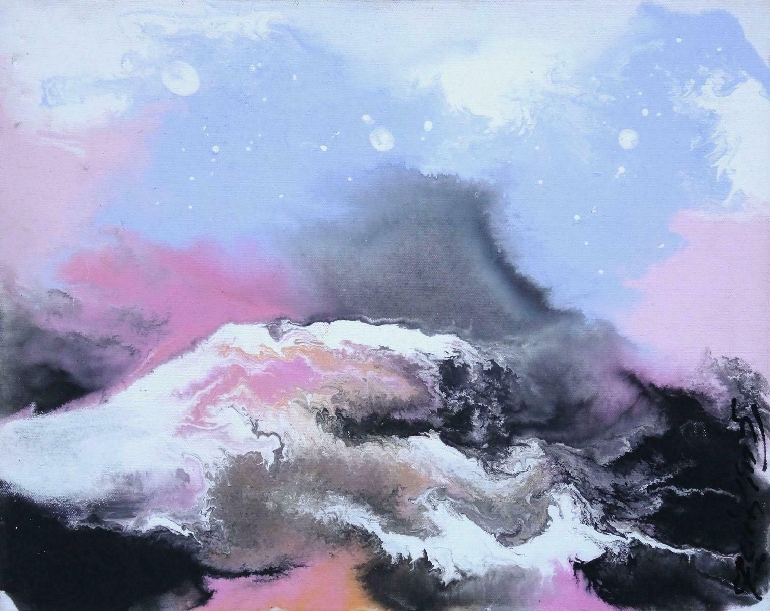 Ivars Zaikins At The Top. 2007. Canvas, Mixed Media, 40x50 Cm 2007
