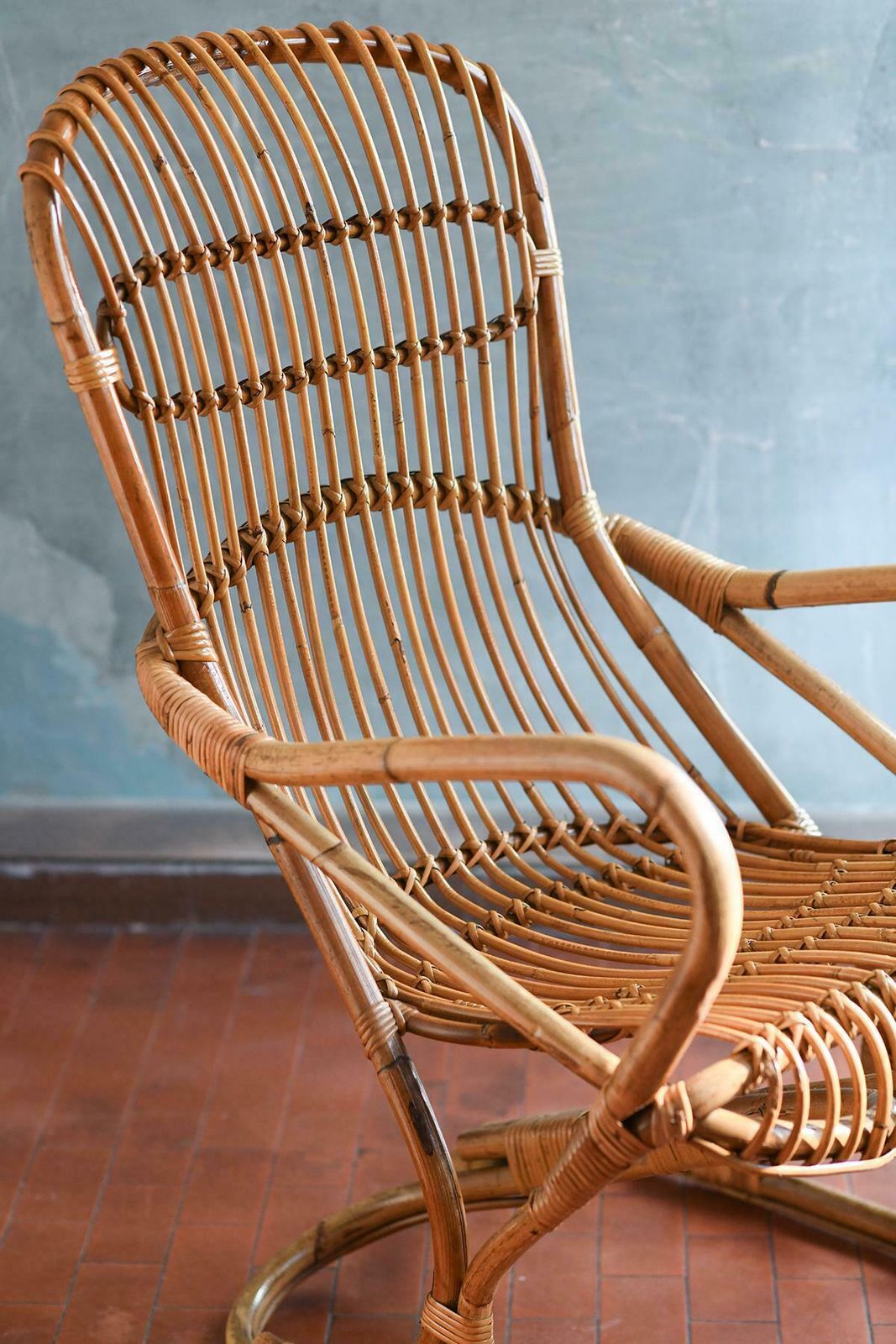 Rattan Armchair, Italy 1970, 1970s photo 1444.0