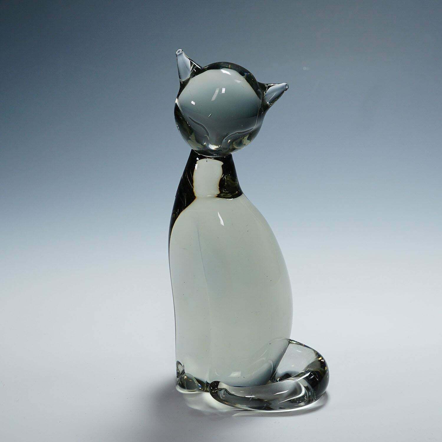 Sculpture Of A Stylized Cat Designed By Livio Seguso For Graal Glass photo furniture