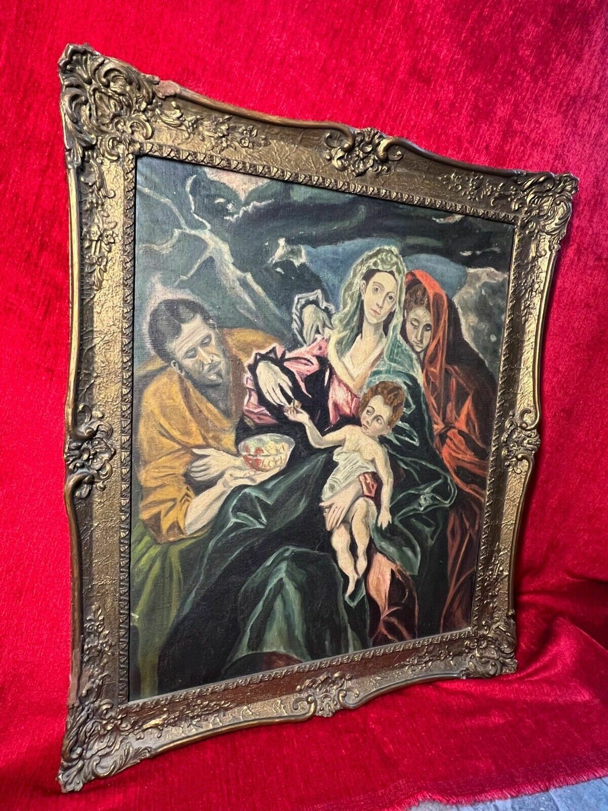 photo for sale Spanish Fine Art 'The Holy Family With Mary Magdalen' After El Greco