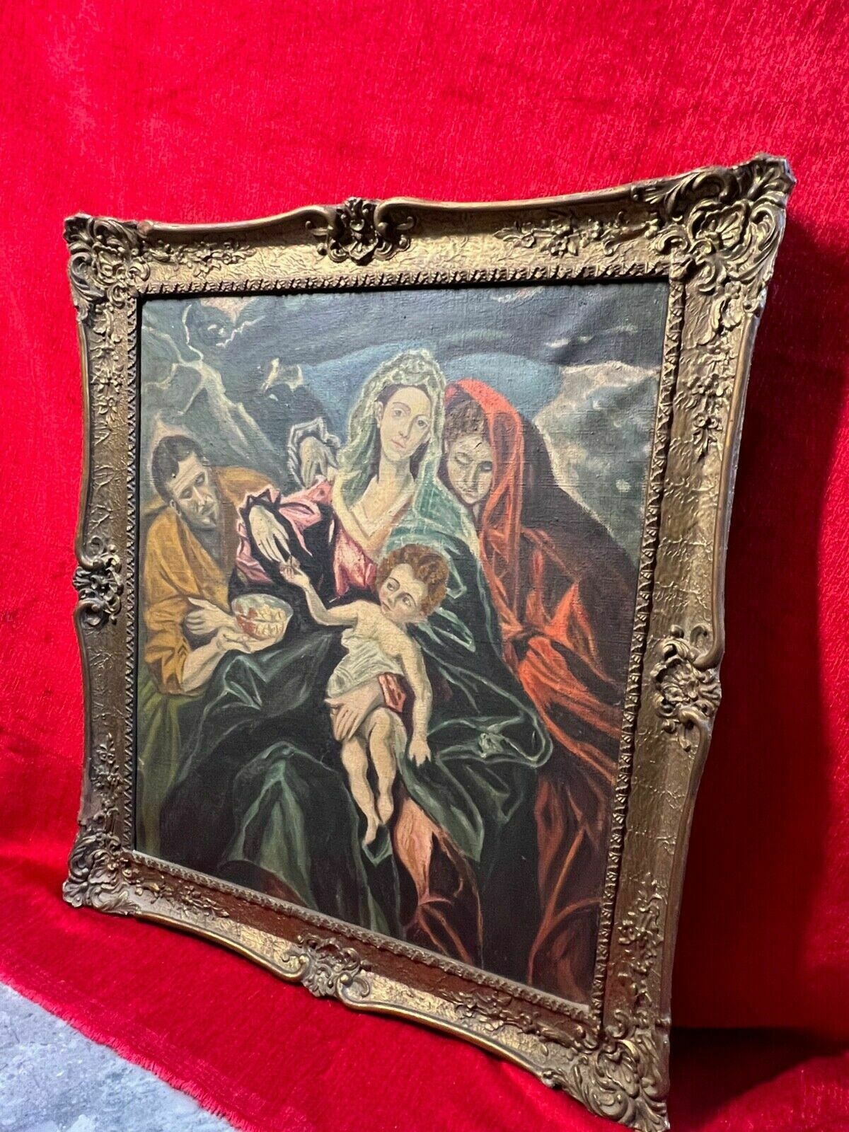 Art Spanish Fine Art 'The Holy Family With Mary Magdalen' After El Greco photo