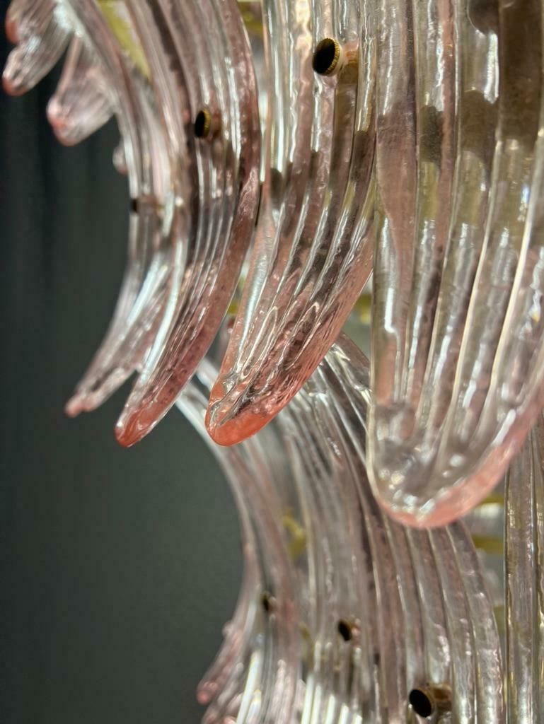photo vinterior Giant Royal Pink Palmette Chandelier, Murano