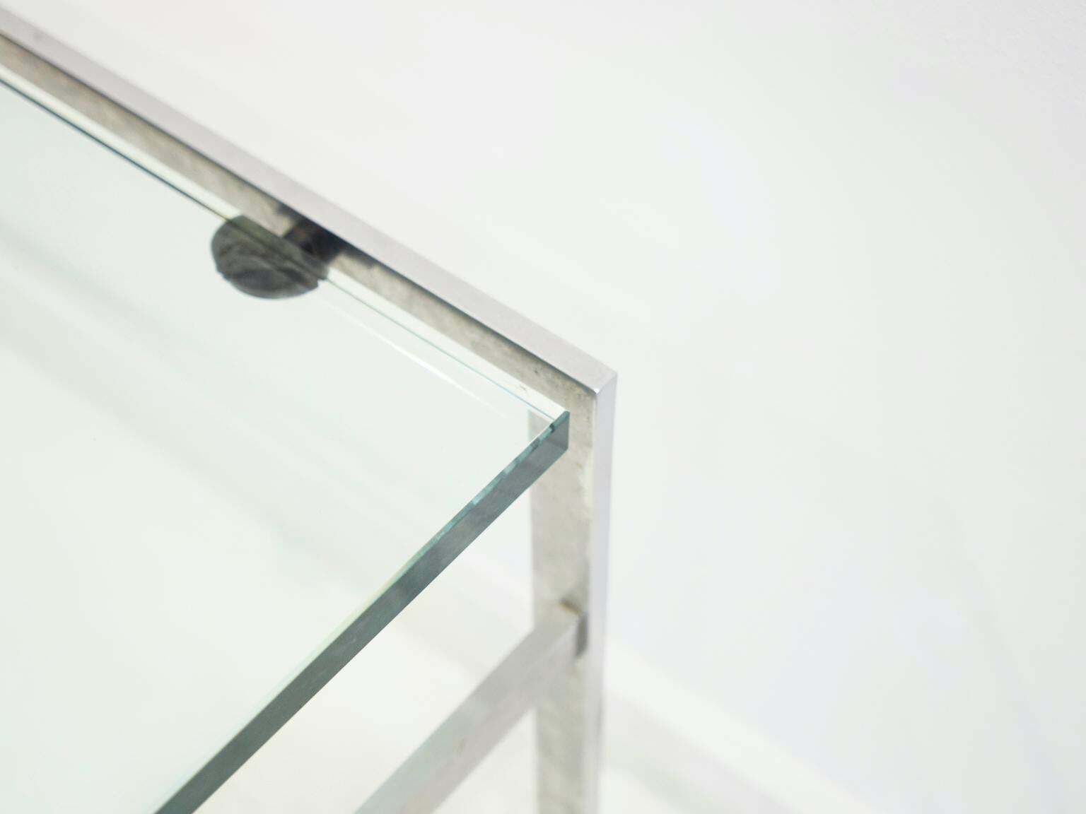 Preben Fabricius And Jørgen Kastholm Coffee Table Of Steel And Glass photo vinterior
