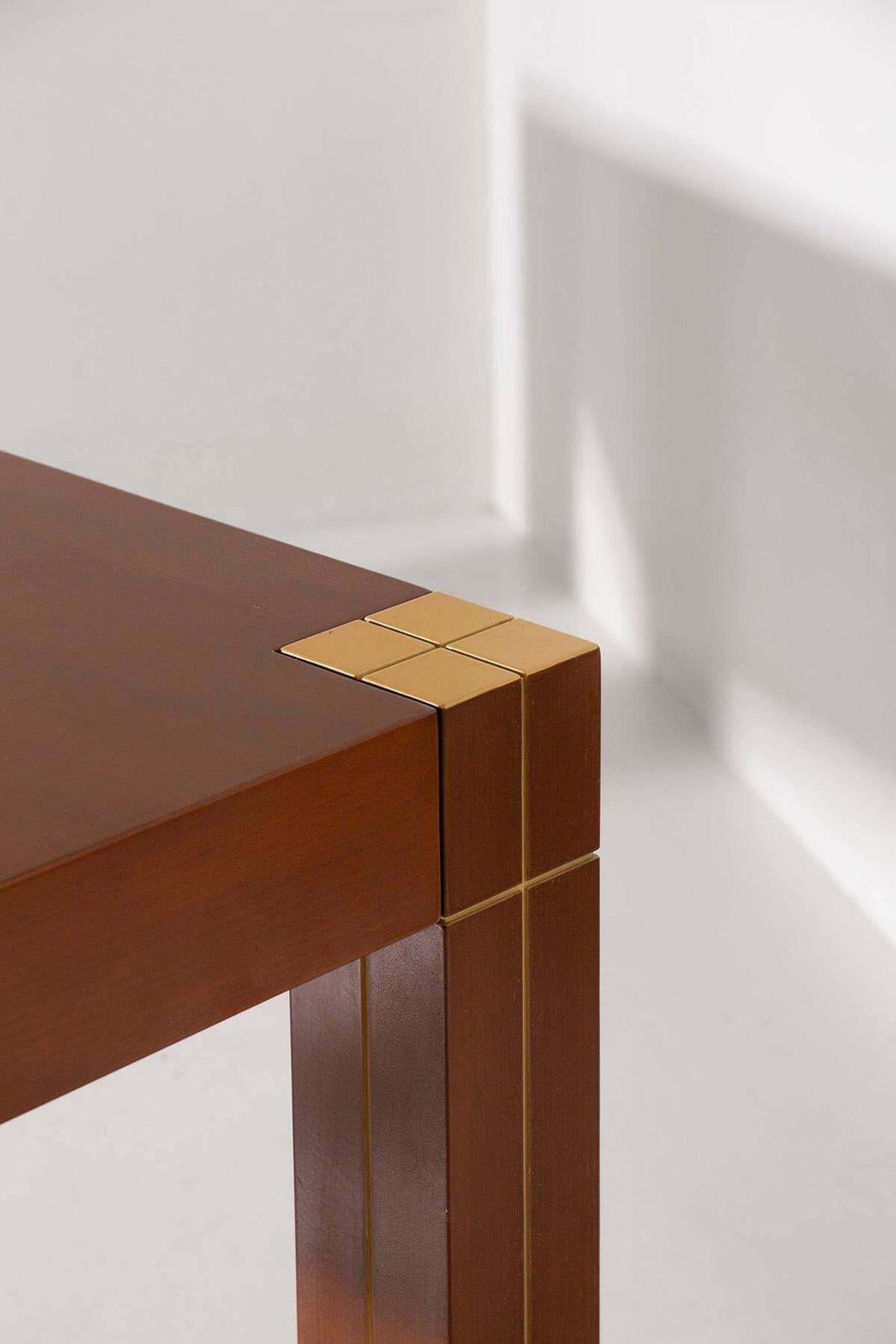 photo furniture Italian Table With Brass Edges In The Renato Polidori Style