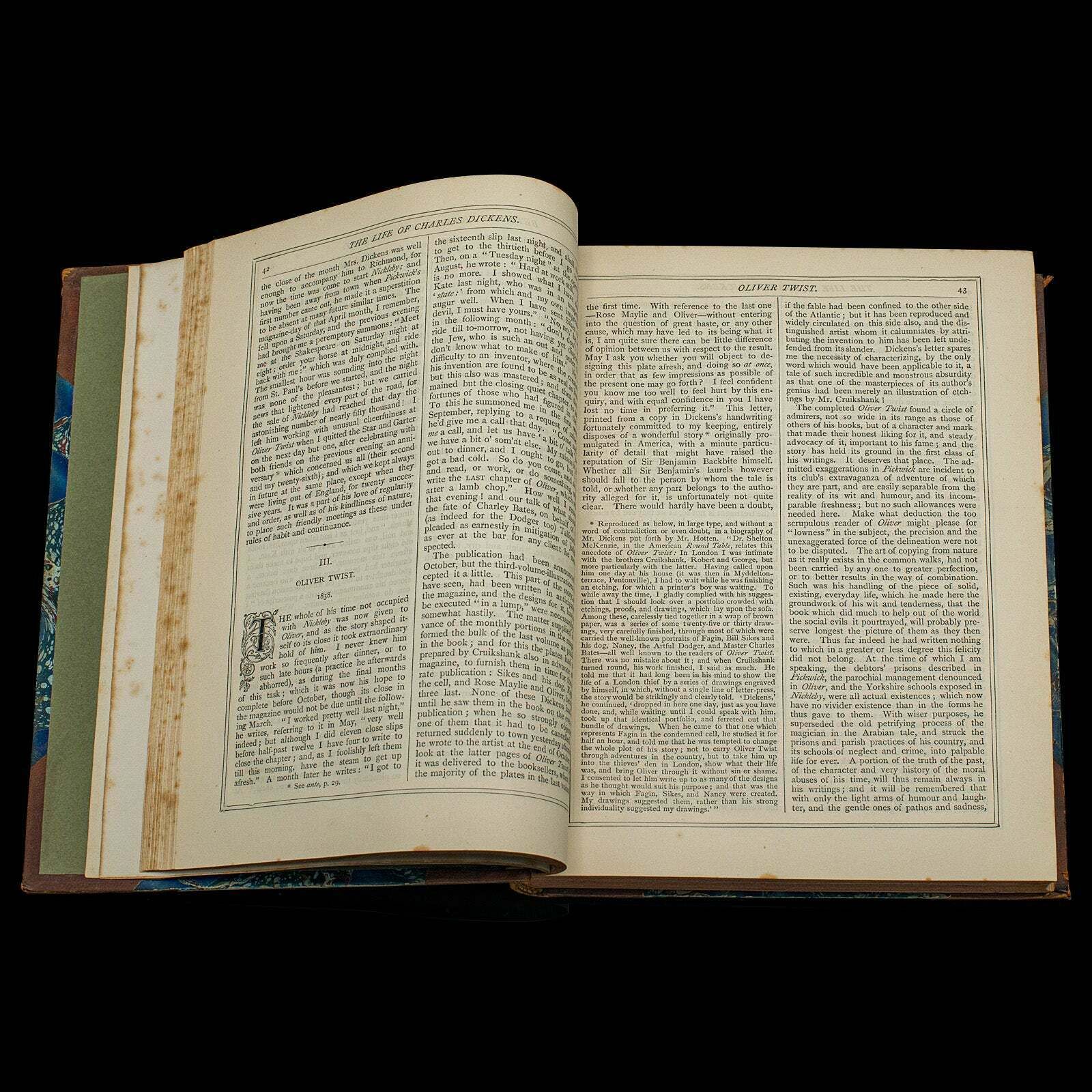 Antique Book, The Life Of Charles Dickens, Biography, English, Victorian, C.1880 photo buy
