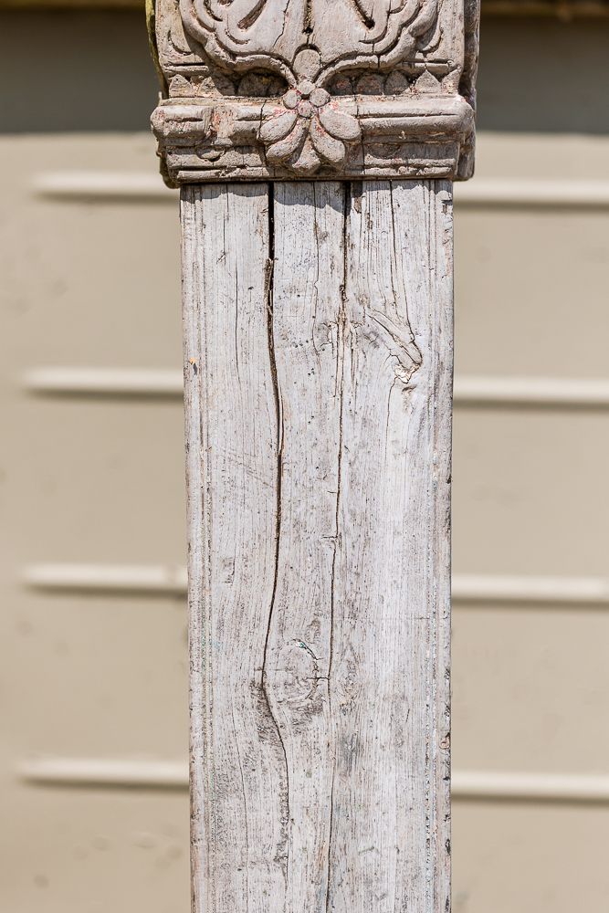 A Pair Of Indian Hardwood Corinthian Style Columns photo furniture