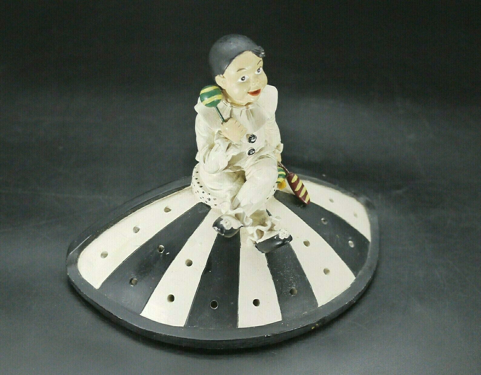 Vintage French Pierrot Clown Lollipop Stand photo furniture