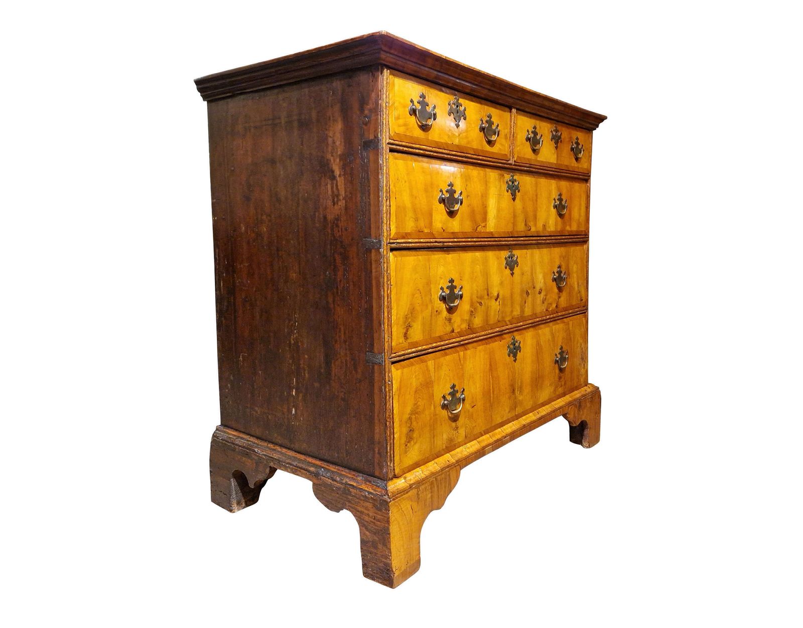 A Fine Queen Anne Walnut Chest photo for sale