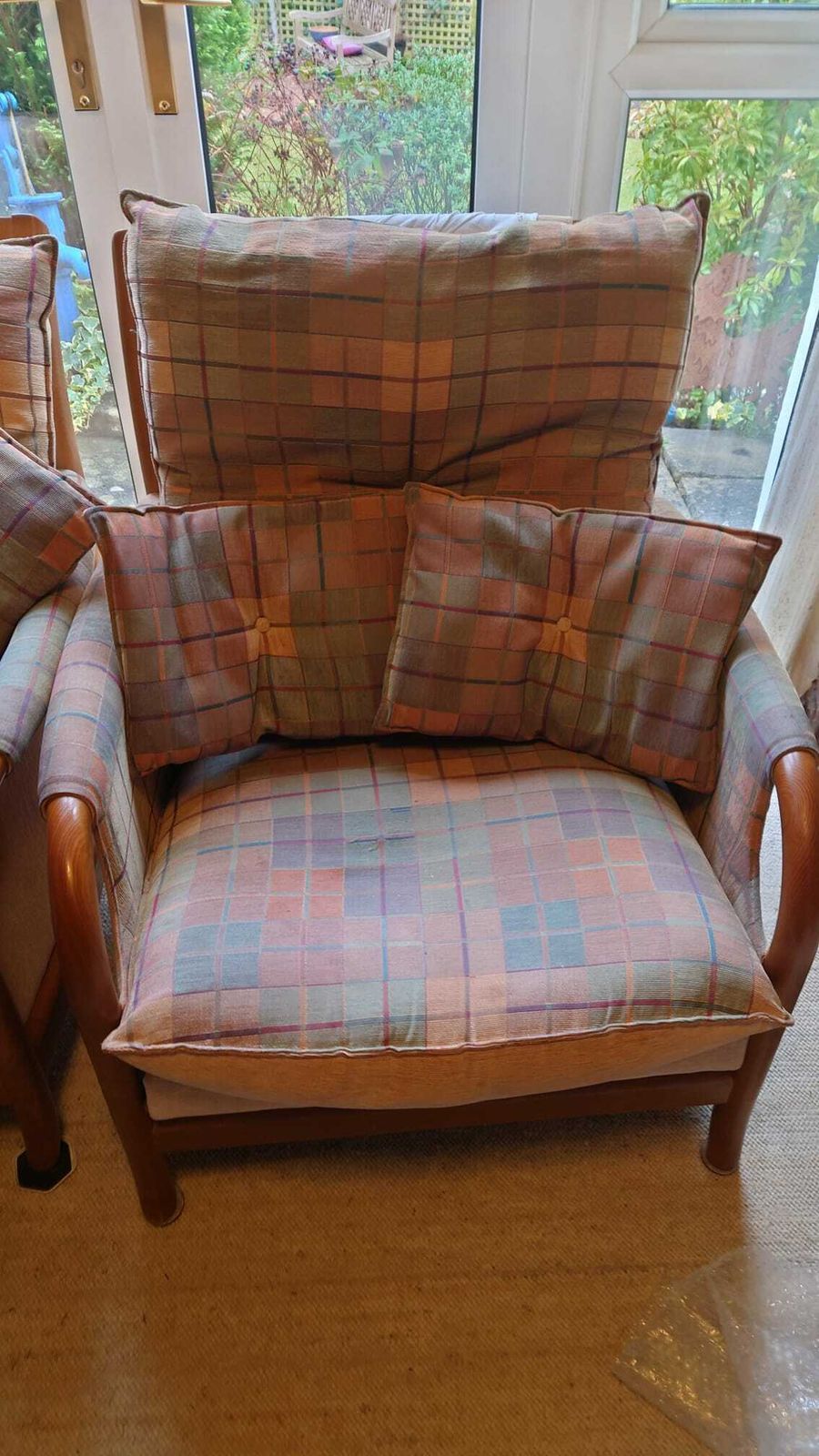 Cintique Bentwood With Solid Wood Frame  Mid Century Sofa & Chairs photo for sale