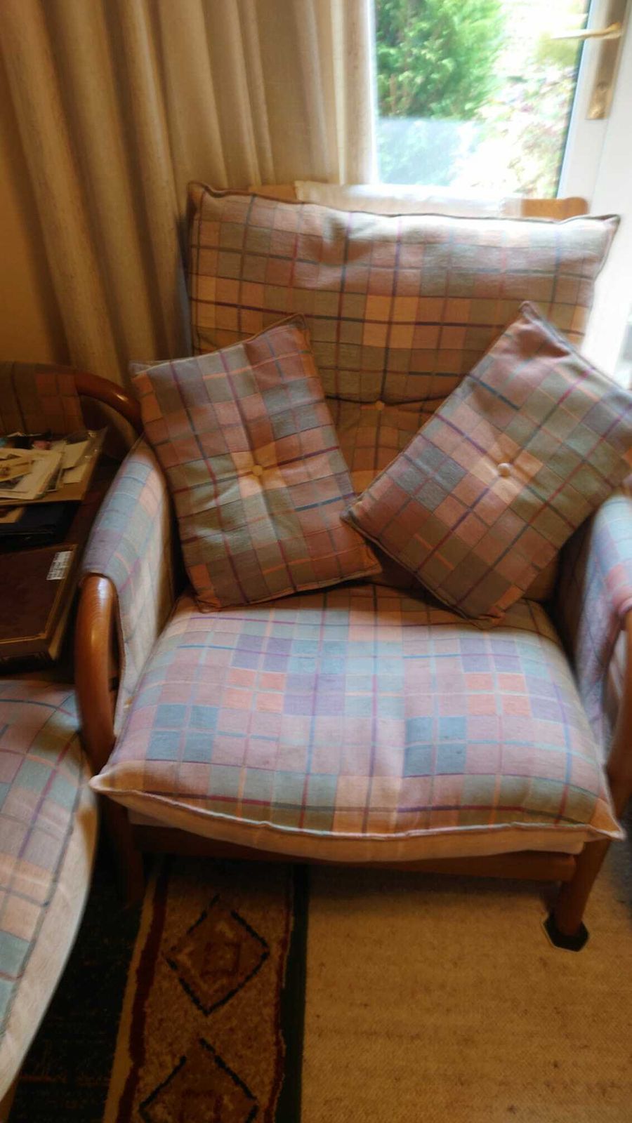Cintique Bentwood With Solid Wood Frame  Mid Century Sofa & Chairs photo Furniture