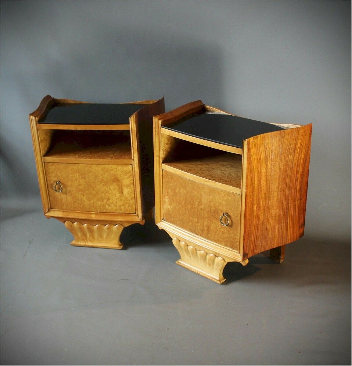Pair Of Art Deco  Bedside Cabinets