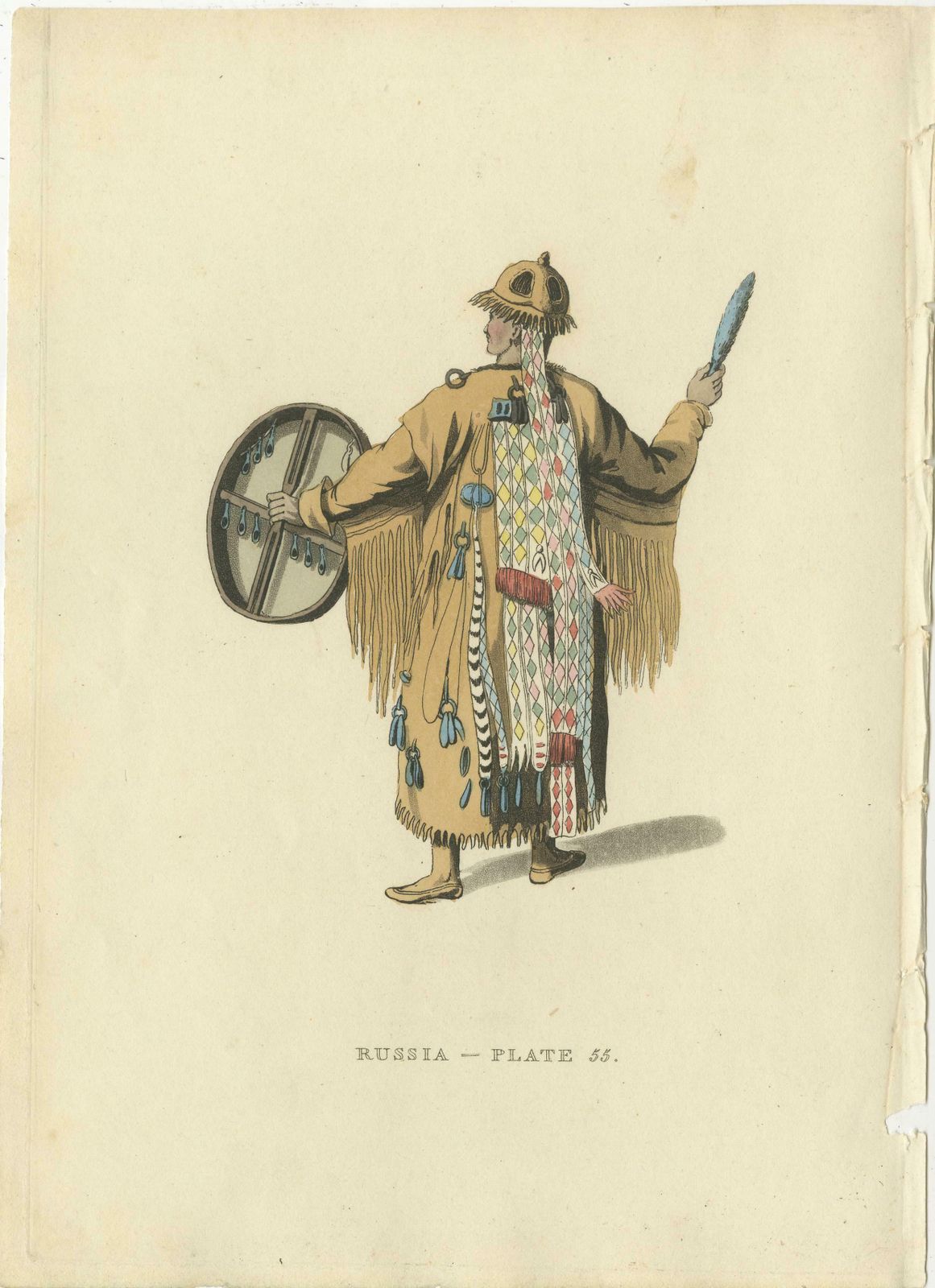 Bratzkian Attire And Shamanic Regalia In 19th Century Russian Engravings, 1814 photo Art