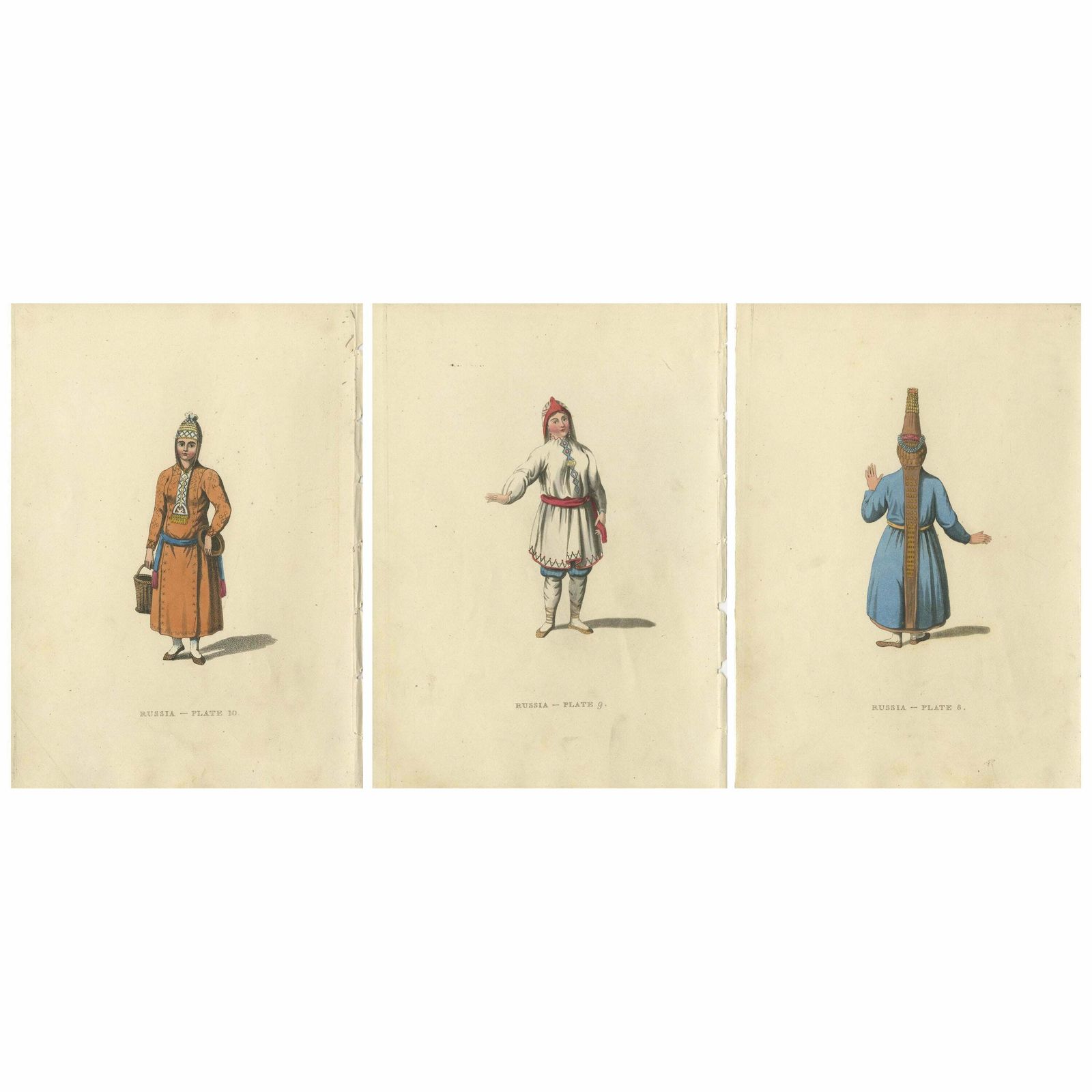 A Visual Journey Through 19th Century Russian Ethnic Attire, Engraved In 1814