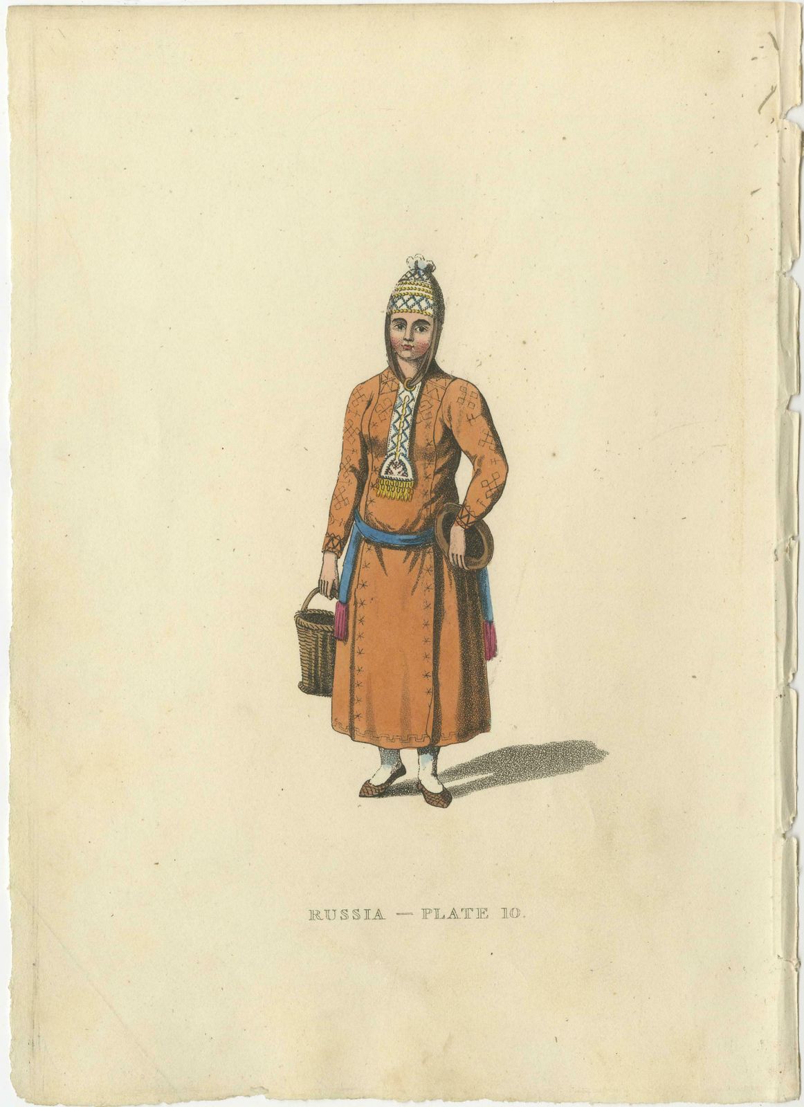 A Visual Journey Through 19th Century Russian Ethnic Attire, Engraved In 1814 photo furniture