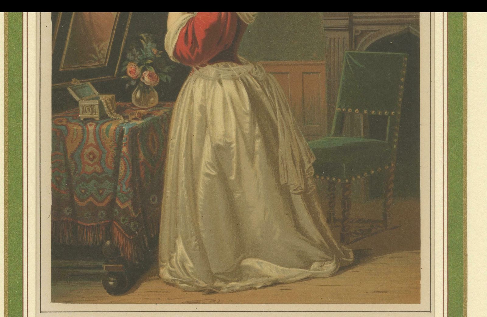 Antique Print Of Feminine Rituals: The Toilette In Victorian Art, Circa 1880 photo vinterior