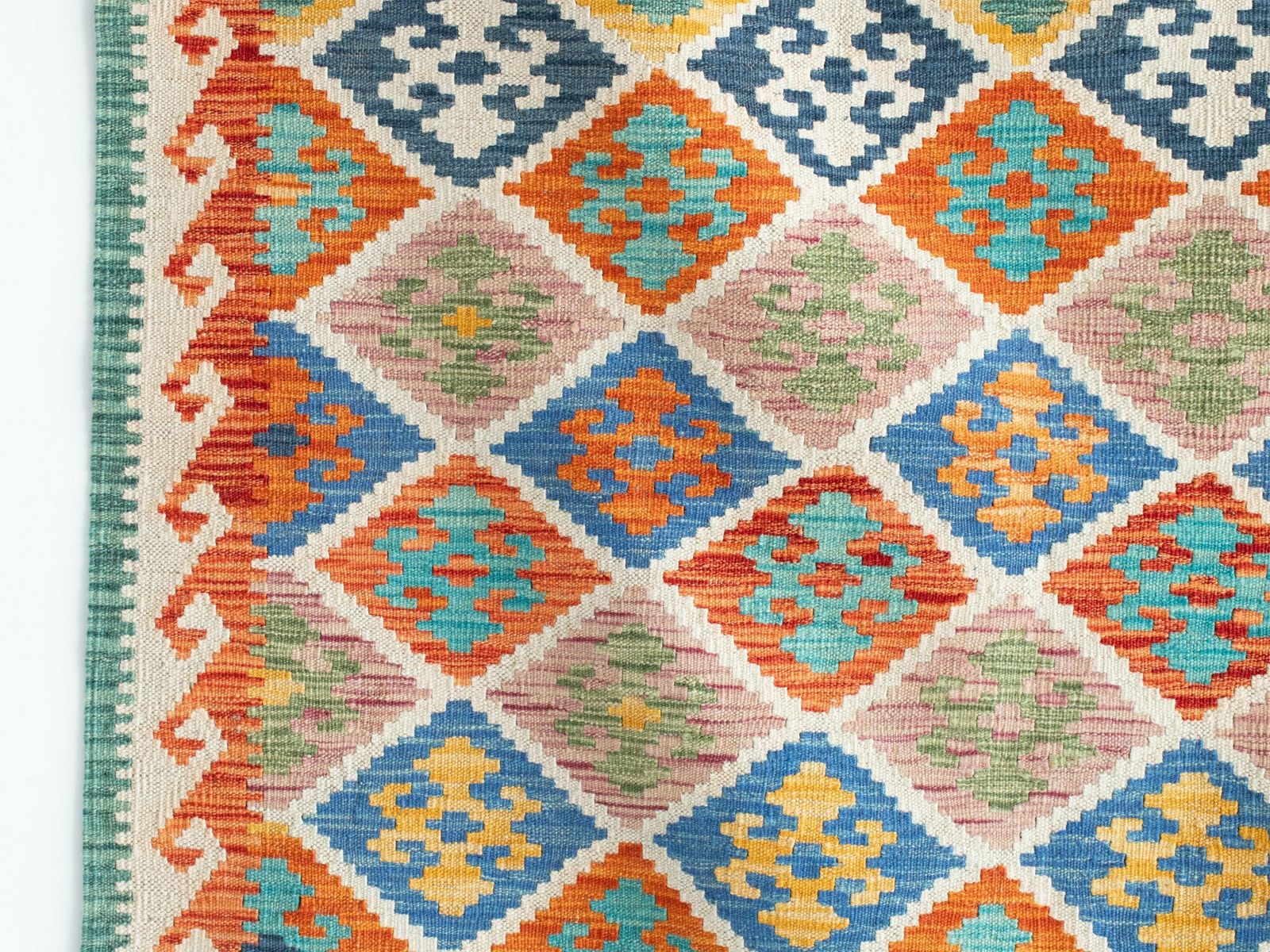 Geometric Afghan Kilim, Oriental photo furniture