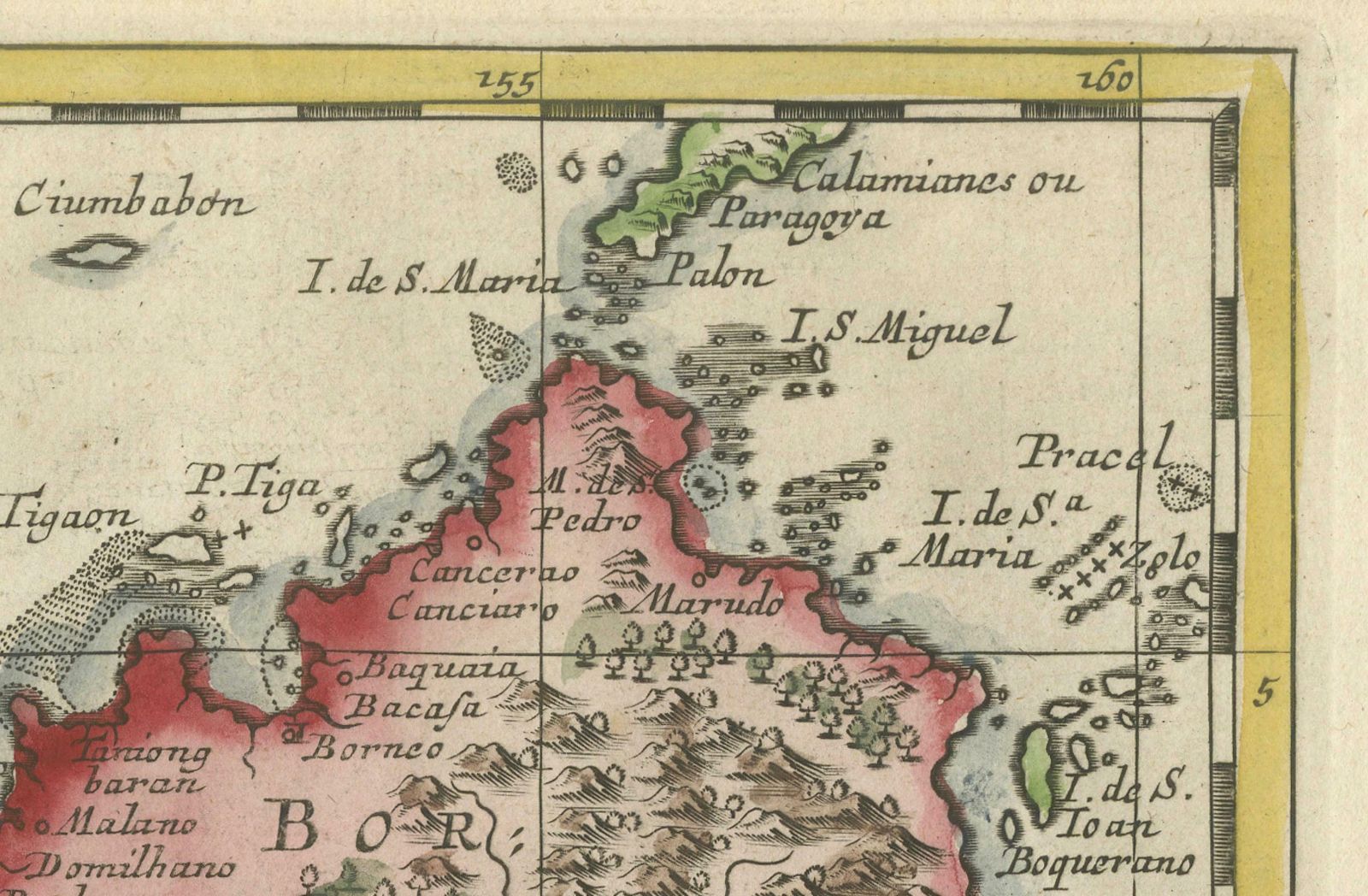 Antique Map Of The Sunda Islands Including Sumatra, Java, And Borneo, 1705 photo for sale