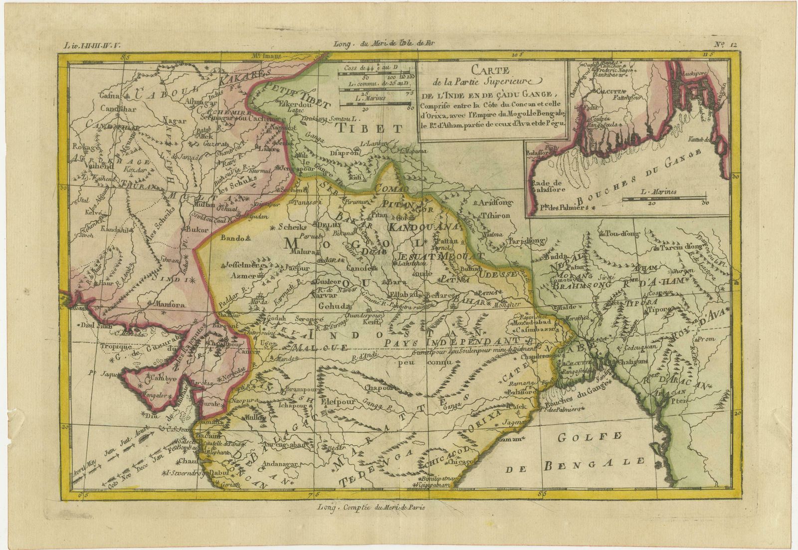 18th Century Cartographic Depiction Of Upper India And Ceylon, 1835 photo Art