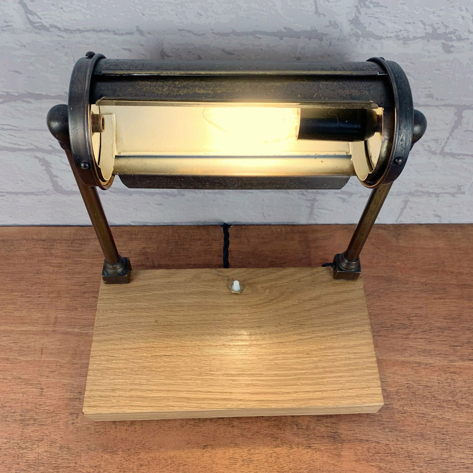 Industrial Style Desk Lamp. photo vintage