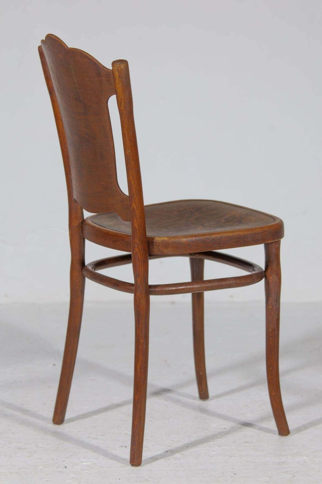 Thonet Art Nouveau Set Of Six Very Rare Chairs With Printed Pattern. photo Furniture