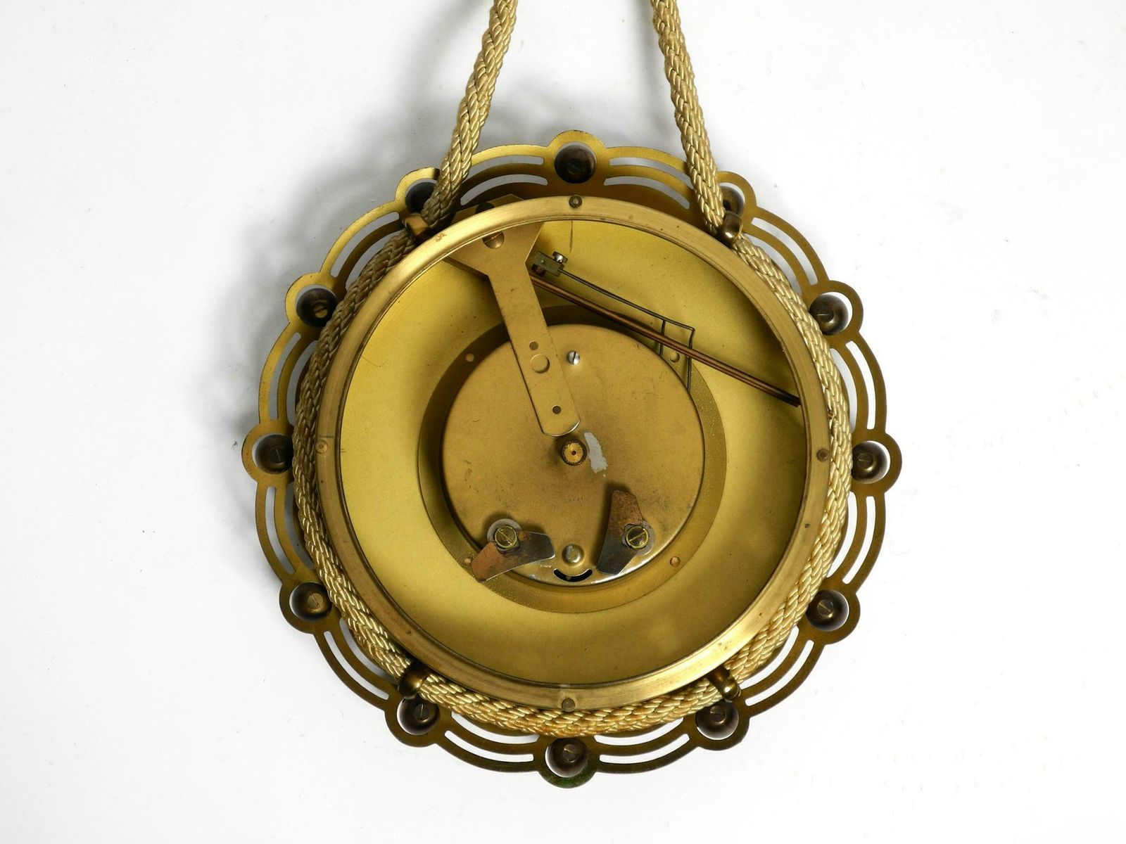 Home Decor 1950s Mechanical Atlanta Wall Clock With A 10 Day Movement And A Gong Strike photo