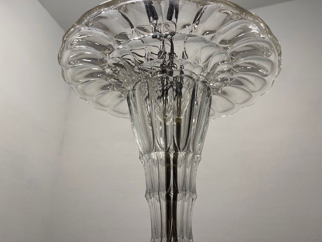 photo for sale Large Art Deco Murano Glass Chandelier 1940’s